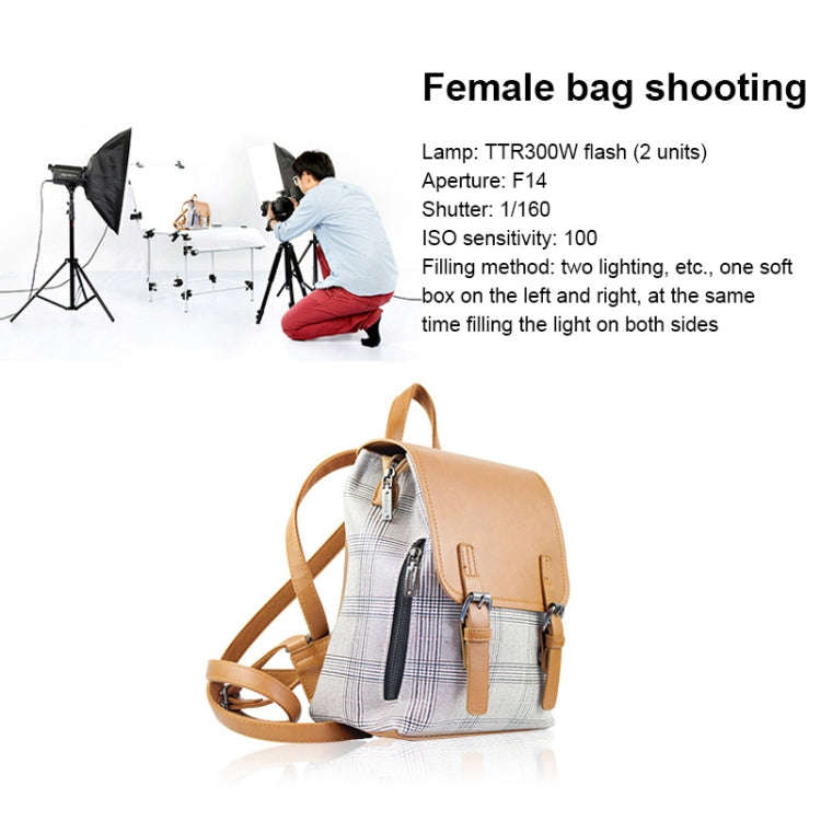 TRIOPO Oubao TTR300W 60x90cm Studio Softbox + 2.8m Tripod Mount + 3x E27 150W Light Bulb Photogra...