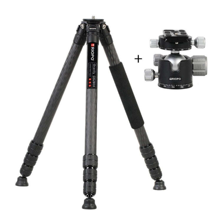 TRIOPO GS2808 Camcorder Photography No Axial Carbon Fiber Tripod Mount Holder with Ball Head, Loa...