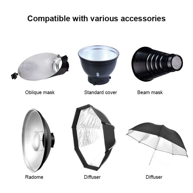 TRIOPO Oubao TTR400W Studio Flash with E27 150W Light Bulb