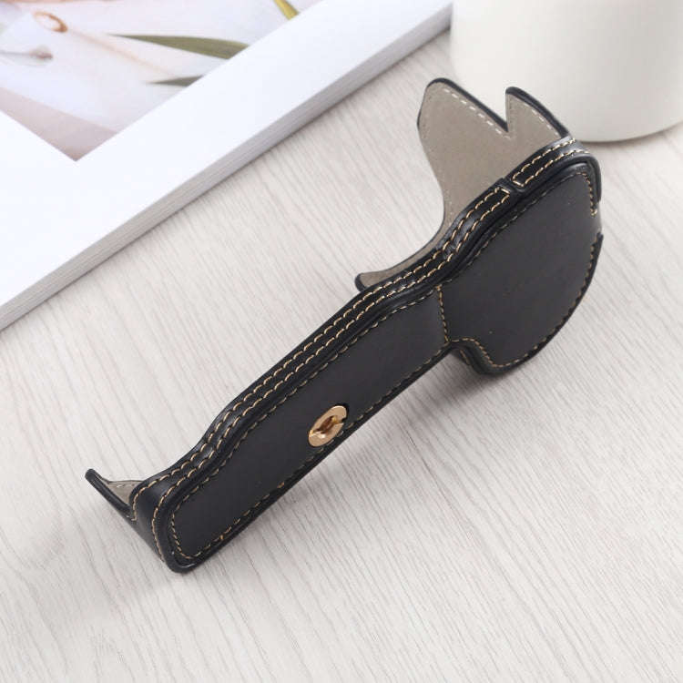 1/4 inch Thread PU Leather Camera Half Case Base for Nikon Z6 / Z7 (Black)