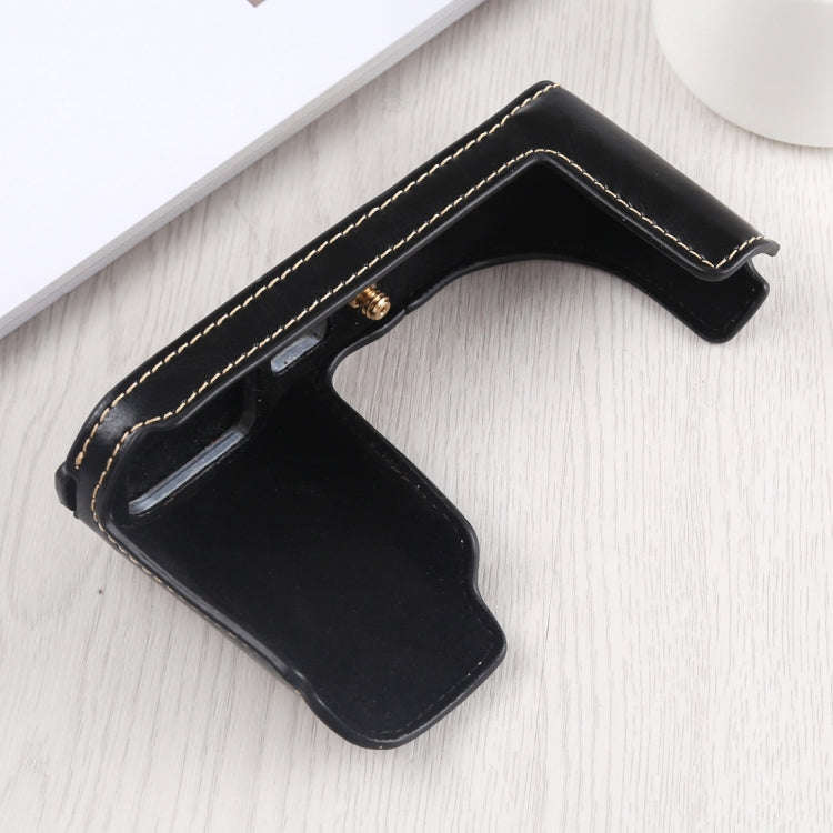 1/4 inch Thread PU Leather Camera Half Case Base for Leica TL (Typ 701) (Black)