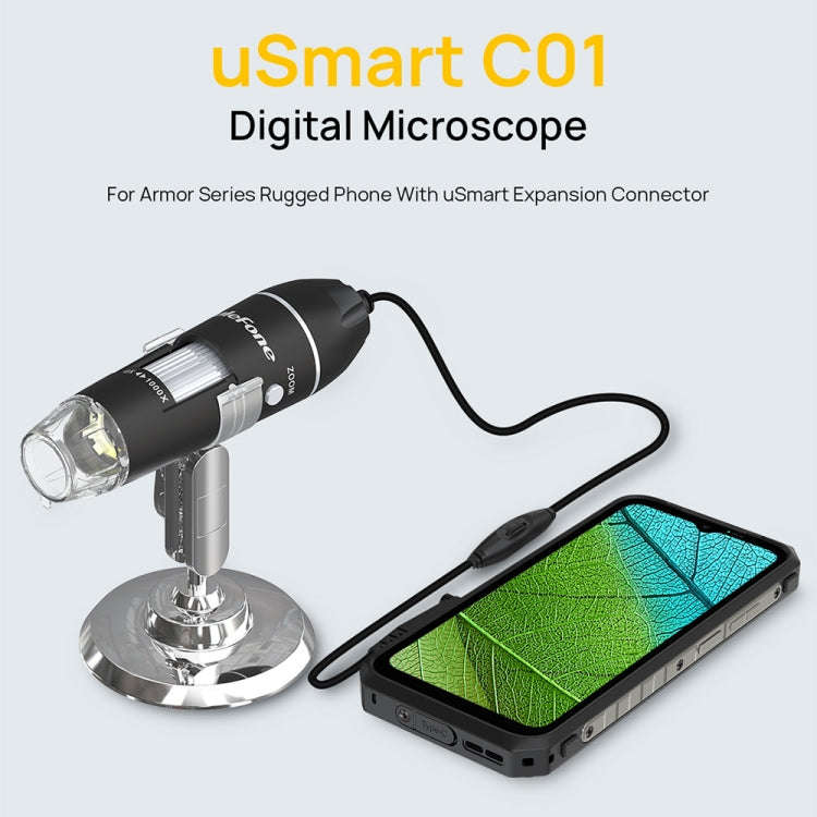 Ulefone uSmart C01 Wired Digital Microscope for Ulefone Armor 18 Series / 9 / 9E & Power Armor 16...