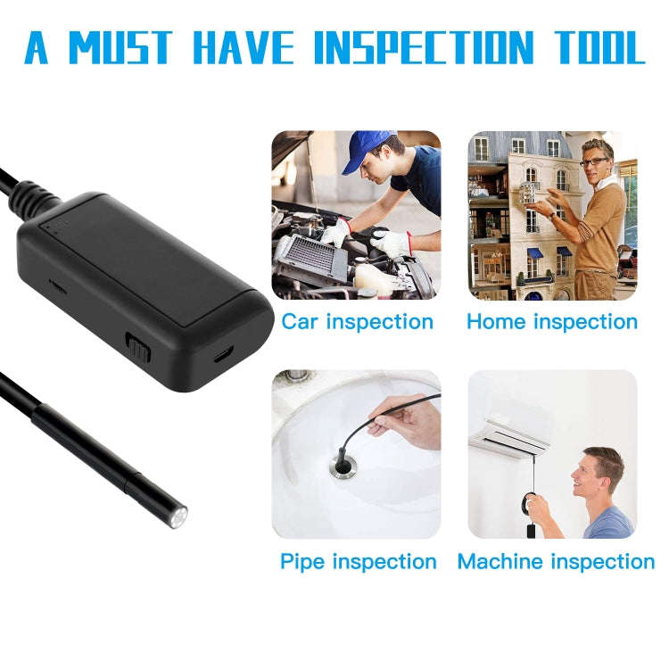 F220 5.5mm HD 5.0MP WIFI Endoscope Inspection Camera with 6 LEDs, Length: 10m