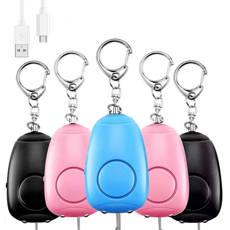 BJY-08 130dB Dual Bright LEDs Personal Alarm Women Self-Defense Alarm (Blue)