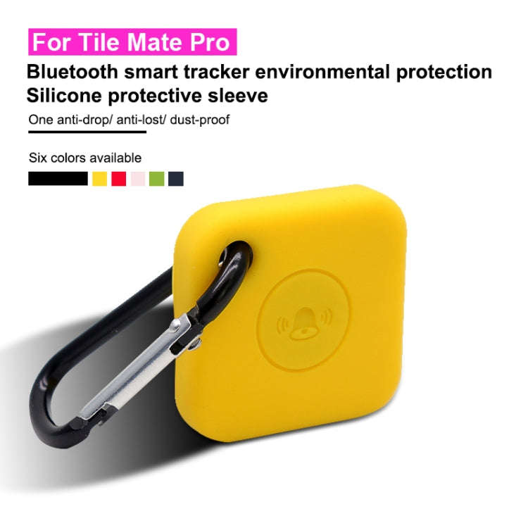 Bluetooth Smart Tracker Silicone Case for Tile Mate Pro(Yellow)