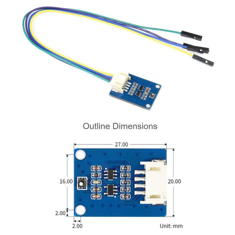 Waveshare SGP40 VOC Volatile Organic Compounds Gas Sensor, I2C Bus
