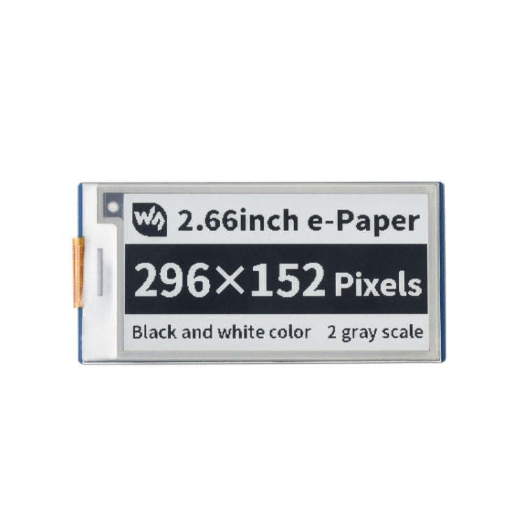 Waveshare 2.66 inch 296 x 152 Pixel Black / White E-Paper E-Ink Display Module for Raspberry Pi P...