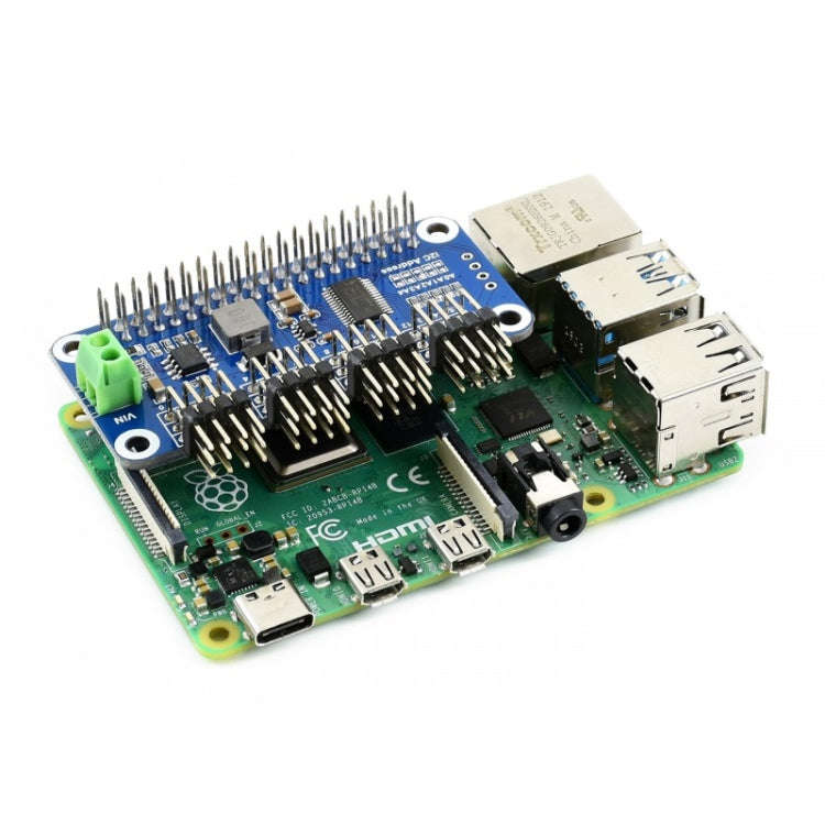 Waveshare 16-Channel 12-bit I2C Servo Driver HAT B for Raspberry Pi