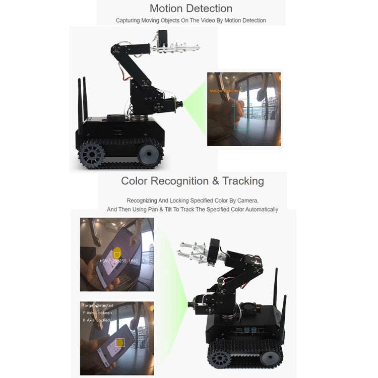 Waveshare JETANK AI Tracked Mobile Robot Kit, Based on Jetson Nano, EU Plug