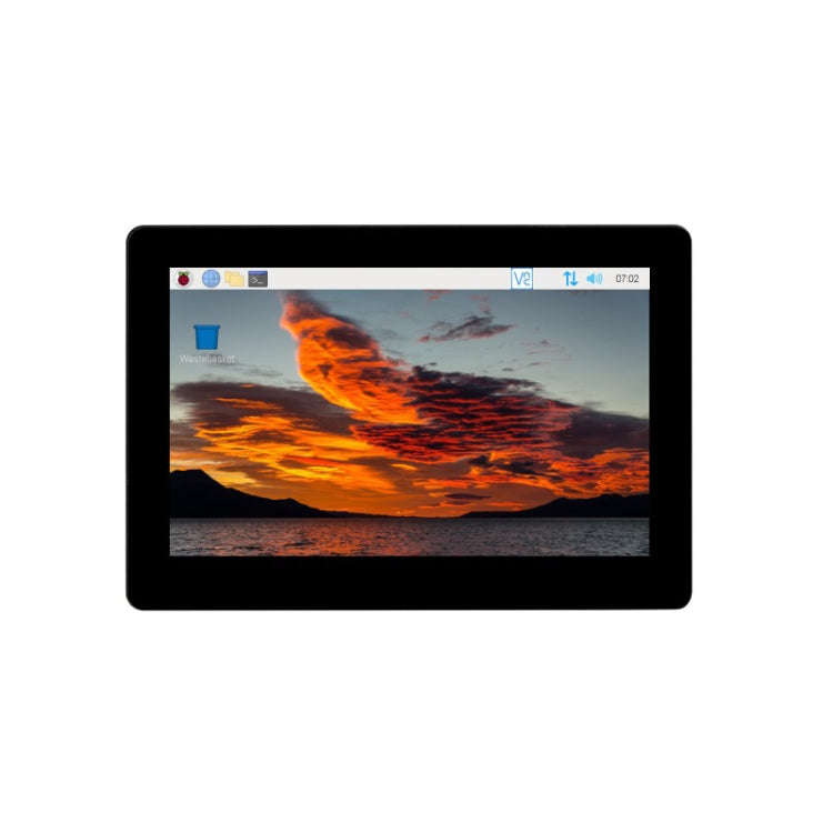 WAVESHARE 5 inch Touch Screen Expansion for Raspberry Pi CM4, PoE Header, Gigabit Ethernet, 4K Ou...