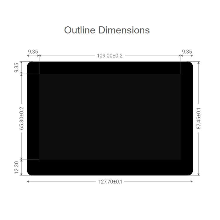 WAVESHARE 5 inch Touch Screen Expansion for Raspberry Pi CM4, PoE Header, Gigabit Ethernet, 4K Ou...