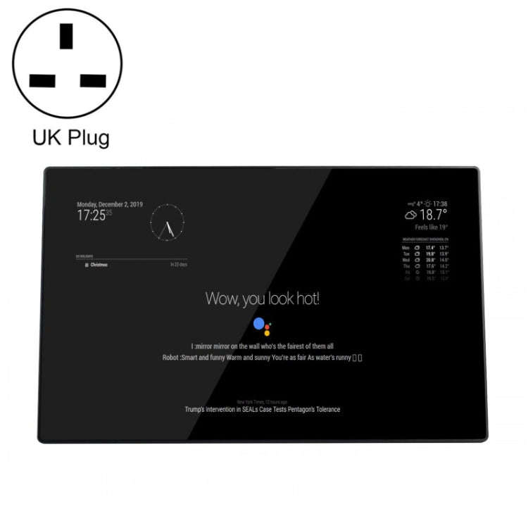 Waveshare 13.3 inch Magic Mirror, Voice Assistant, Touch Control(UK Plug)