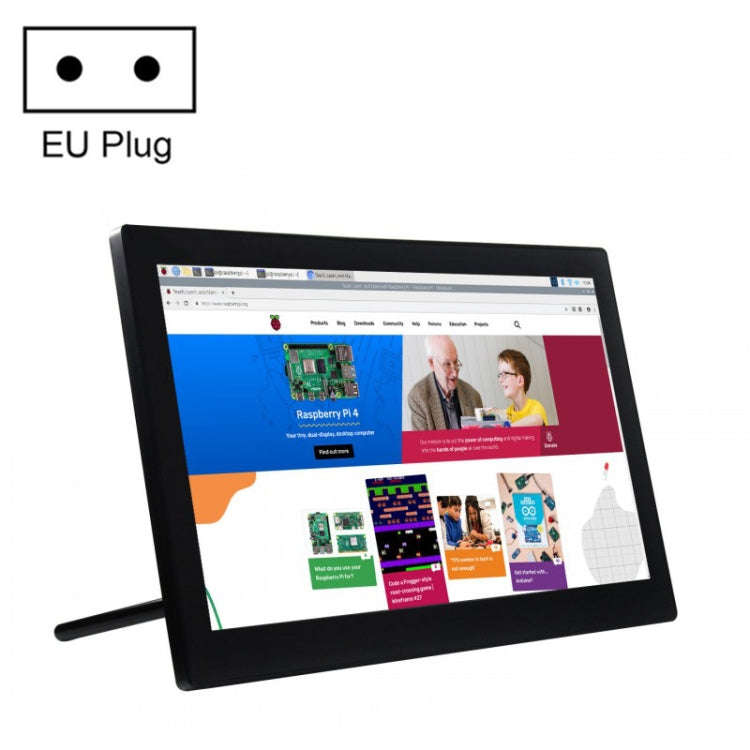 Waveshare 13.3 inch Mini-Computer Powered by Raspberry Pi 3A+, HD Touch Screen(EU Plug)