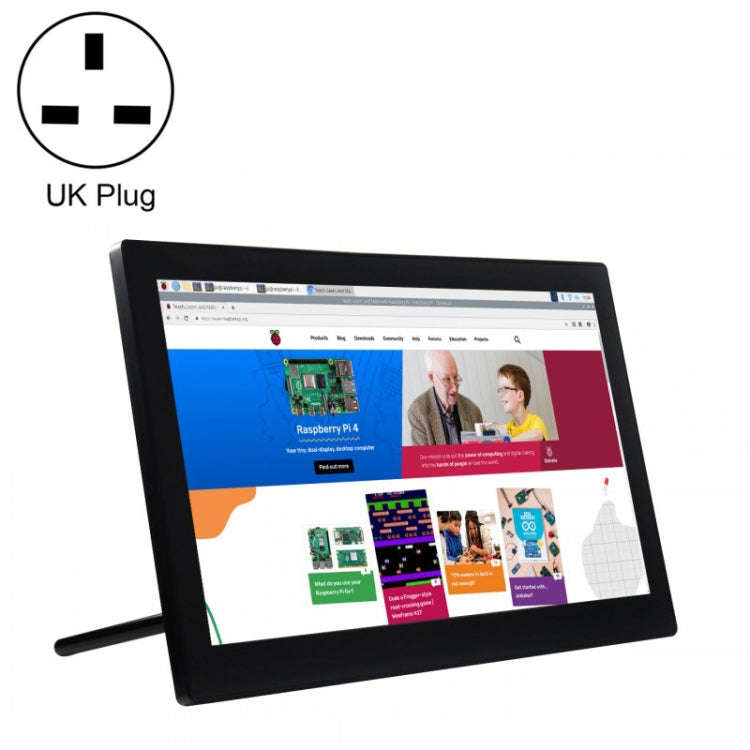 Waveshare 13.3 inch Mini-Computer Powered by Raspberry Pi 3A+, HD Touch Screen(UK Plug)