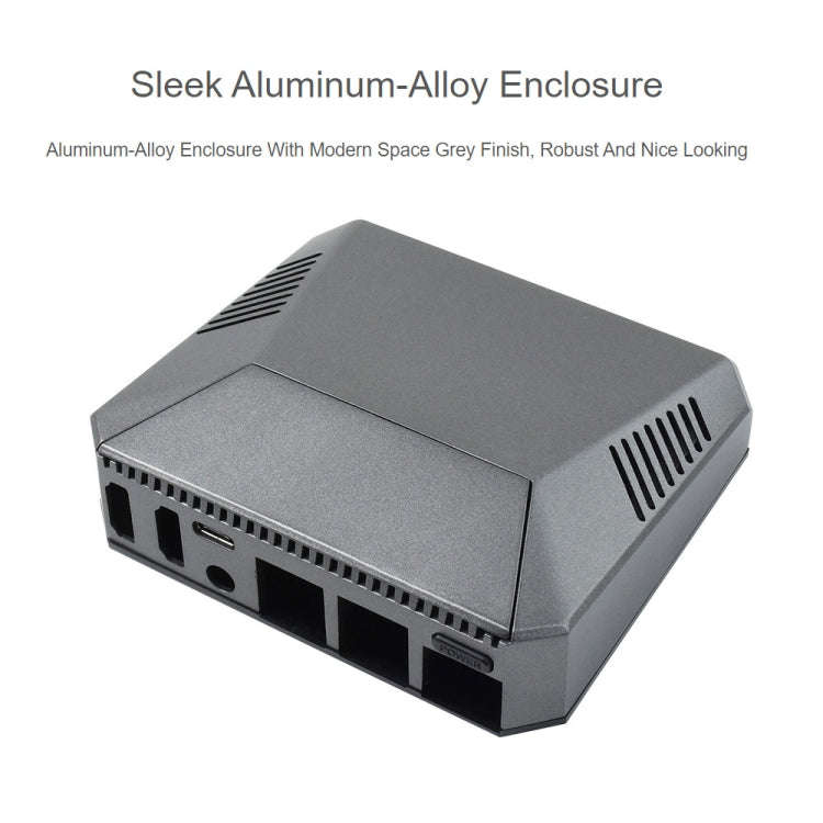 Waveshare Argon One Aluminum Case For Raspberry Pi 4, with Safe Power Button