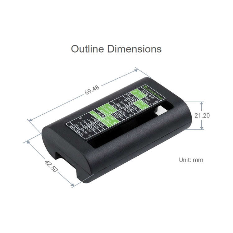 Waveshare ABS Protection Case for Raspberry Pi Zero Series / Zero / Zero 2 W