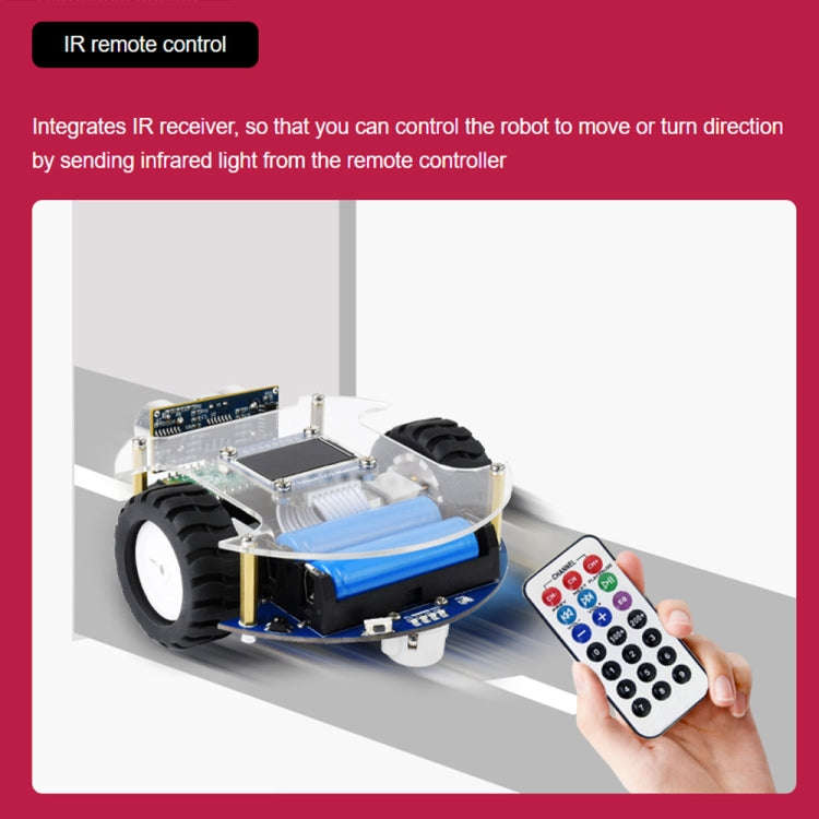 Waveshare PicoGo Mobile Robot, Based on Raspberry Pi Pico, Self Driving, Remote Control(EU Plug)
