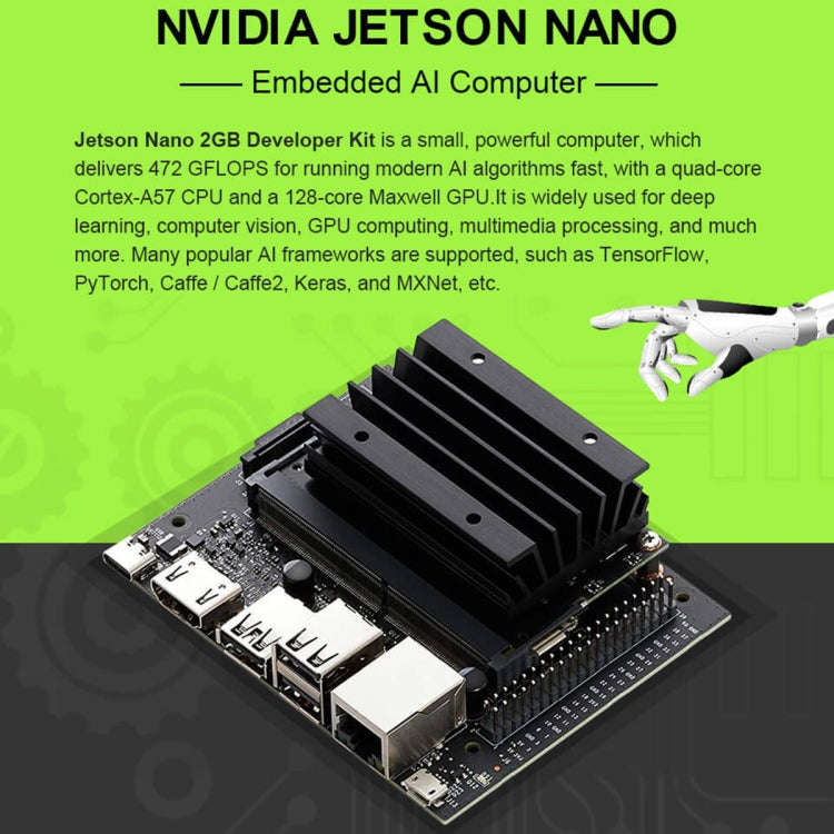 Waveshare JetRacer 2GB AI Kit, AI Racing Robot Powered by Jetson Nano 2GB, EU Plug