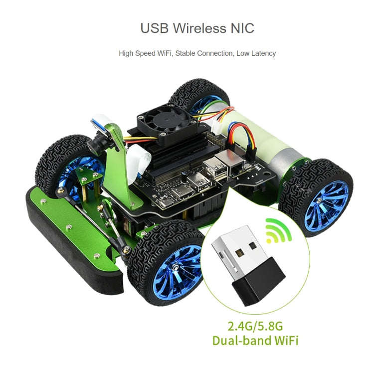 Waveshare JetRacer 2GB AI Kit, AI Racing Robot Powered by Jetson Nano 2GB, EU Plug