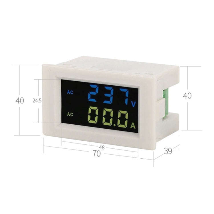 D85-2042A 110V 220V 380V 100A Digital AC Voltmeter Ammeter Current Amps Volt Meter LCD Panel Moni...