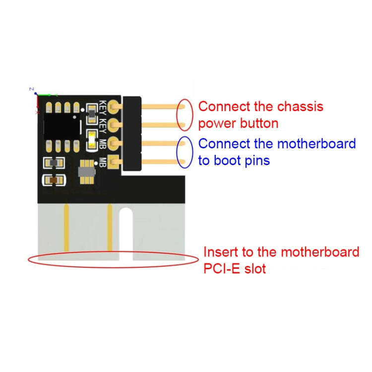 PCI-E Computer Power Recovery Automatically Turn On Machine