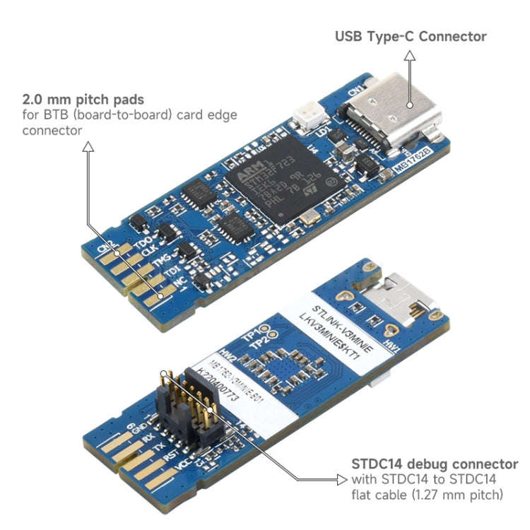 Waveshare STLINK-V3MINIE In-Circuit Debugger And Programmer Board For STM32
