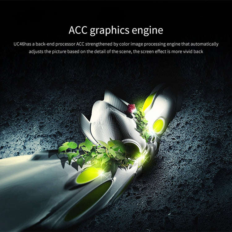 UC68 1200 Lumens HD 800 x 480 Digital LED Projector with Remote Control, Support USB / SD / VGA /...
