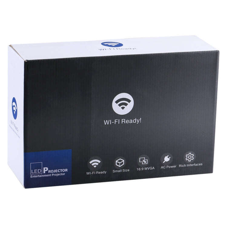 UC68 1200 Lumens HD 800 x 480 Digital LED Projector with Remote Control, Support USB / SD / VGA /...