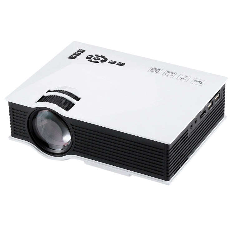 UC68 1200 Lumens HD 800 x 480 Digital LED Projector with Remote Control, Support USB / SD / VGA /...