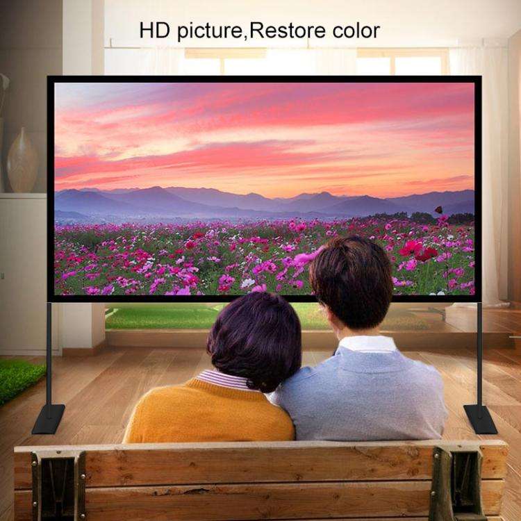 Outdoor Bracket Folding Polyester Projector Film Curtain, Size: 120 inch (16:9)