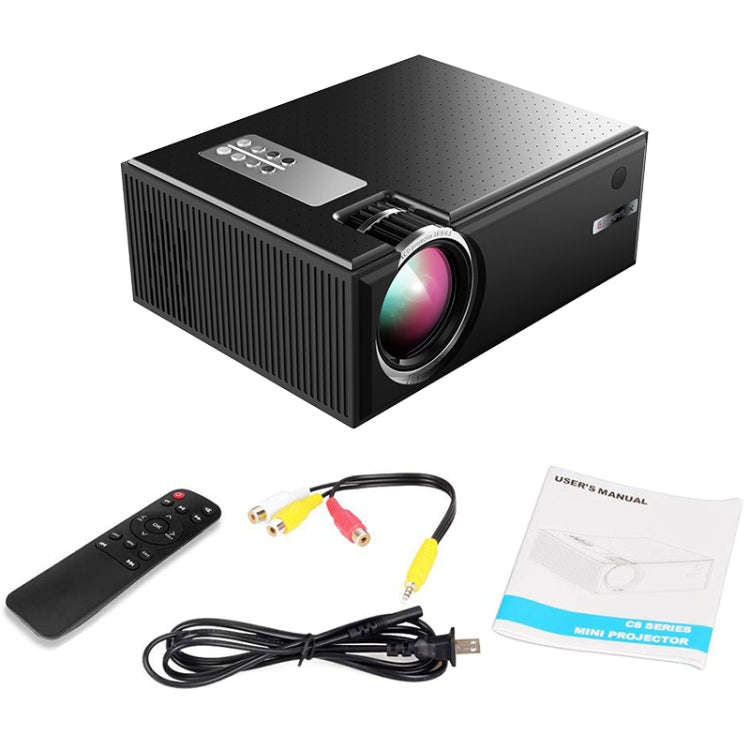 Cheerlux C8 1800 Lumens 1280x800 720P 1080P HD WiFi Sync Display Smart Projector, Support HDMI / ...