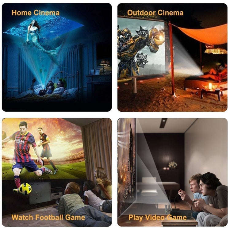 Wejoy L5 Home Theater Adjustable Optical Keystone Full HD 1080P LED LCD Video Projector with Remo...