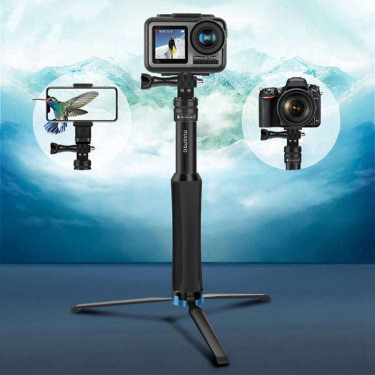 RUIGPRO One-piece Handheld Tripod Selfie Stick Telescopic Monopod Mount for GoPro, Insta360, DJI ...
