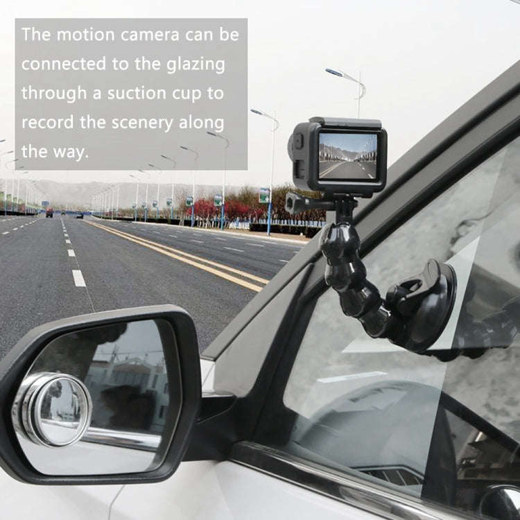 Suction Cup Jaws Flex Clamp Mount for GoPro, Insta360, DJI and Other Action Cameras(Black)