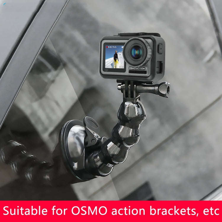 Suction Cup Jaws Flex Clamp Mount for GoPro, Insta360, DJI and Other Action Cameras(Black)