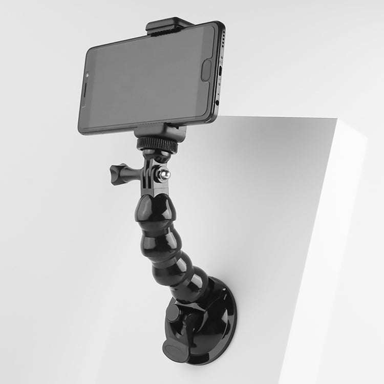 Suction Cup Jaws Flex Clamp Mount for GoPro, Insta360, DJI and Other Action Cameras(Black)