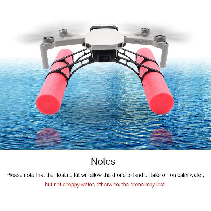 STARTRC Buoyancy Rod Absorbing Height Extender Landing Bracket for DJI Mavic 2 mini(Black Red)