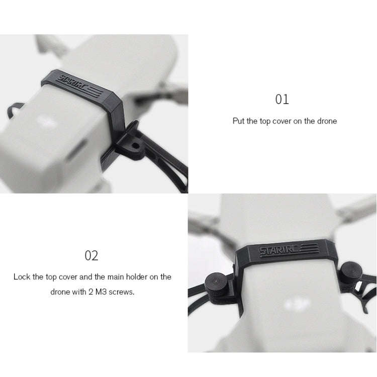 STARTRC Buoyancy Rod Absorbing Height Extender Landing Bracket for DJI Mavic 2 mini(Black Red)