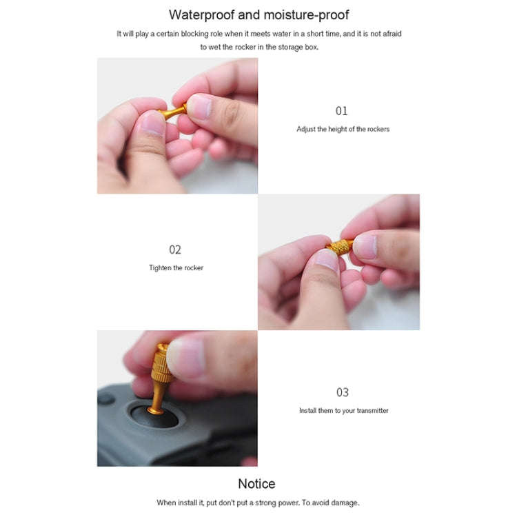STARTRC 1106055 Drone Remote Control Retractable Adjustment Aluminum Alloy Rocker for DJI Mavic 2...