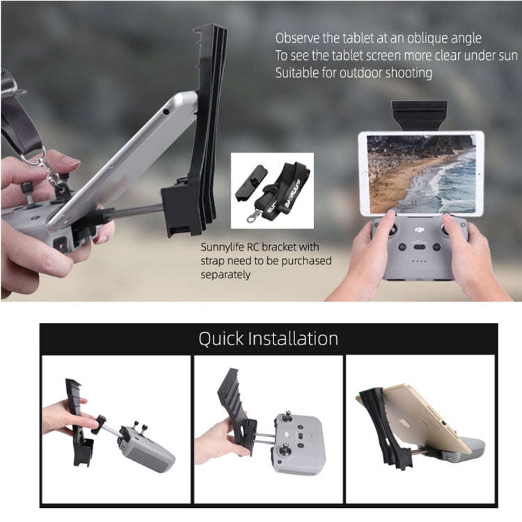 Sunnylife AIR2-Q9293 Remote Control Plate Extension Bracket for DJI Mavic Air 2