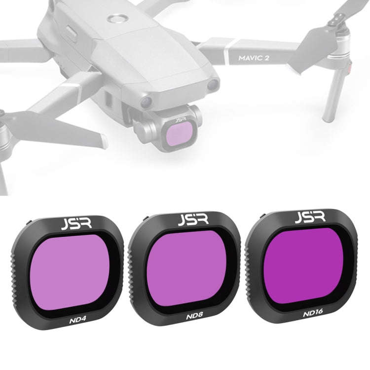JSR Drone 3 in 1 ND4+ND8+ND16 Lens Filter for DJI MAVIC 2 Pro