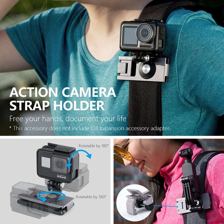 PGYTECH P-11B-027 Tripod Backpack Clip Storage Bag Travel Kit for DJI Osmo Action