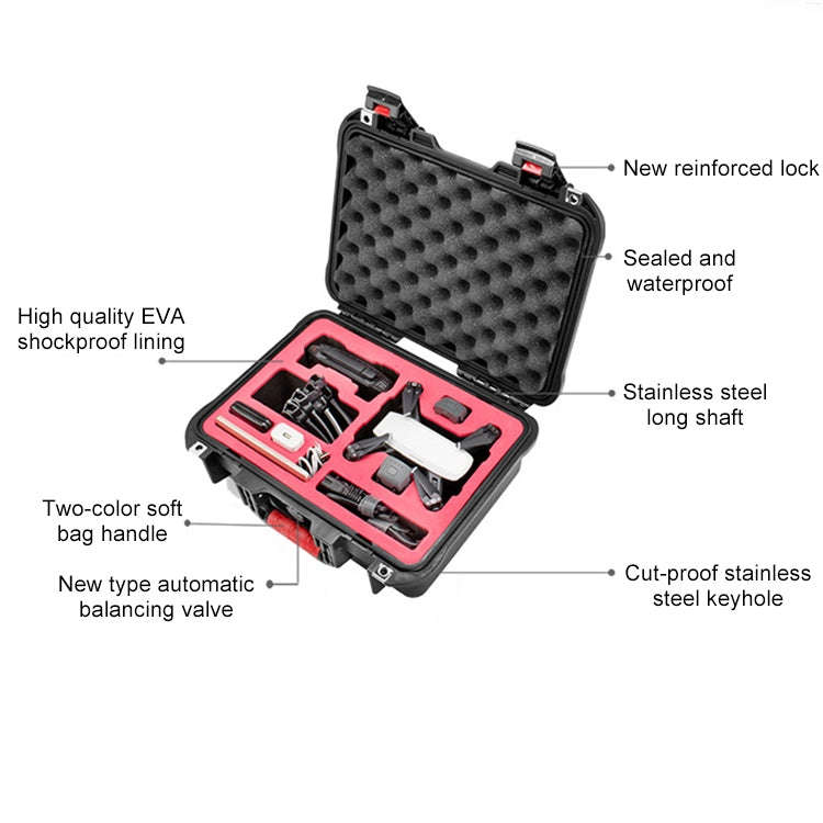 PGYTECH P-SP-101 Shockproof Waterproof Explosion-proof Hard Box Carrying Case for DJI Shark (Black)