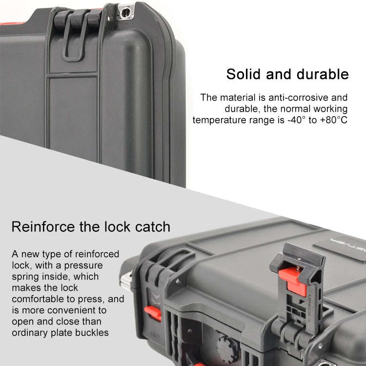 PGYTECH P-SP-101 Shockproof Waterproof Explosion-proof Hard Box Carrying Case for DJI Shark (Black)