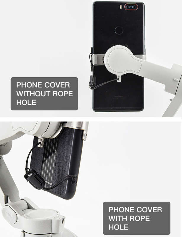 STARTRC Phone Holder Clip Anti-lost Rope Strap Anti-drop for DJI OM4 / Osmo Mobile 3 (Black)