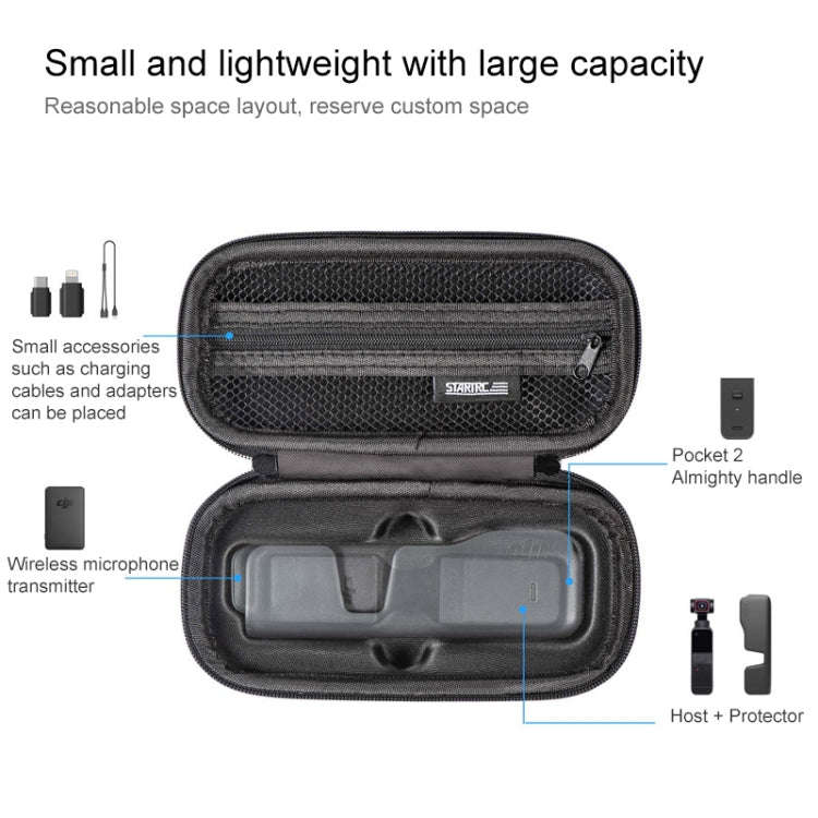 STARTRC Portable Carrying Dacron Hard Case Body Storage Bag for DJI OSMO Pocket  / OSMO Pocket 2(...