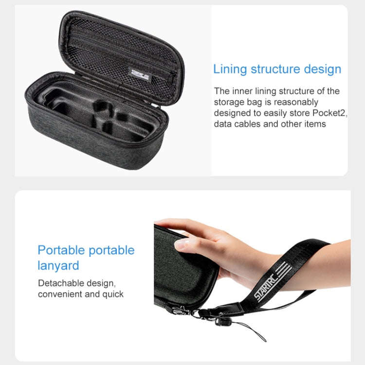 STARTRC Portable Carrying Dacron Hard Case Body Storage Bag for DJI OSMO Pocket  / OSMO Pocket 2(...