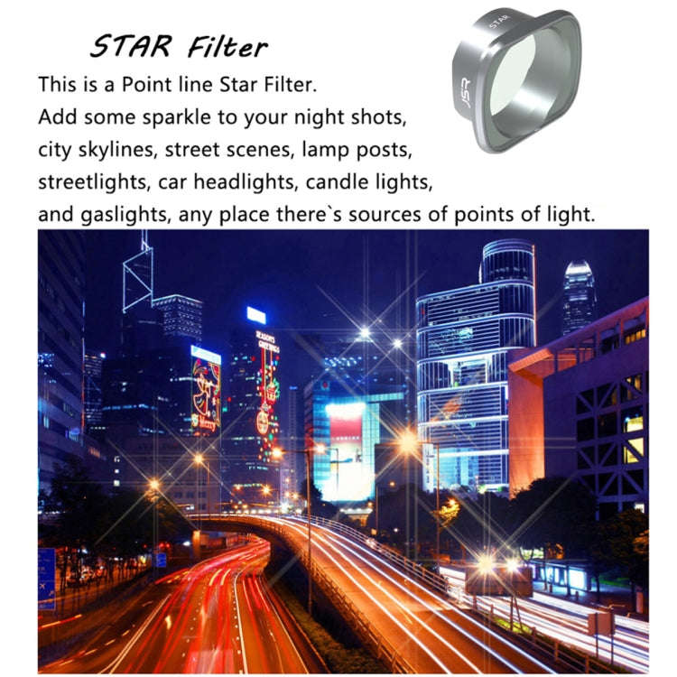 JSR STAR Effect Lens Filter for DJI FPV, Aluminum Alloy Frame