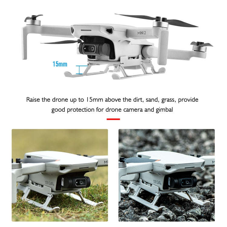 STARTRC 1109190 for DJI Mini 2 / Mavic Mini Foldable Quick Release Anti-collision Landing Gear He...