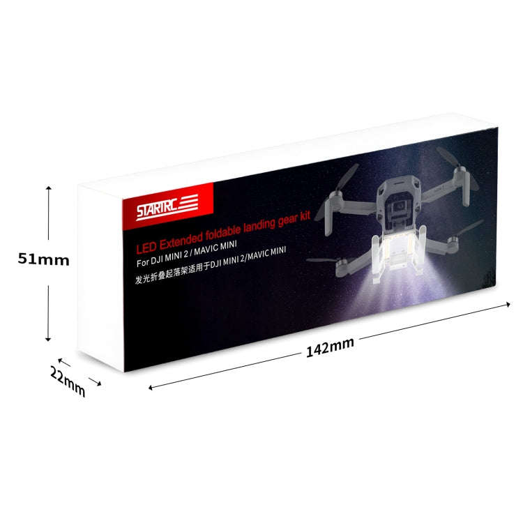 STARTRC 1109190 for DJI Mini 2 / Mavic Mini Foldable Quick Release Anti-collision Landing Gear He...